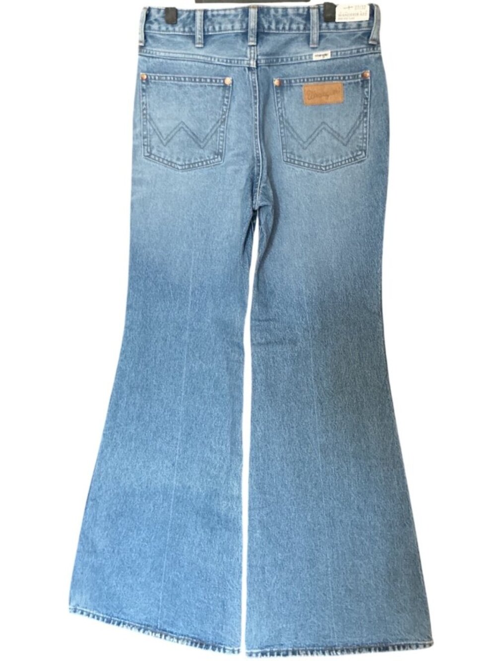 Wrangler Wanderer High-Rise Flare Jeans Denim Blue Size 27 New With Tag - Picture 5 of 16